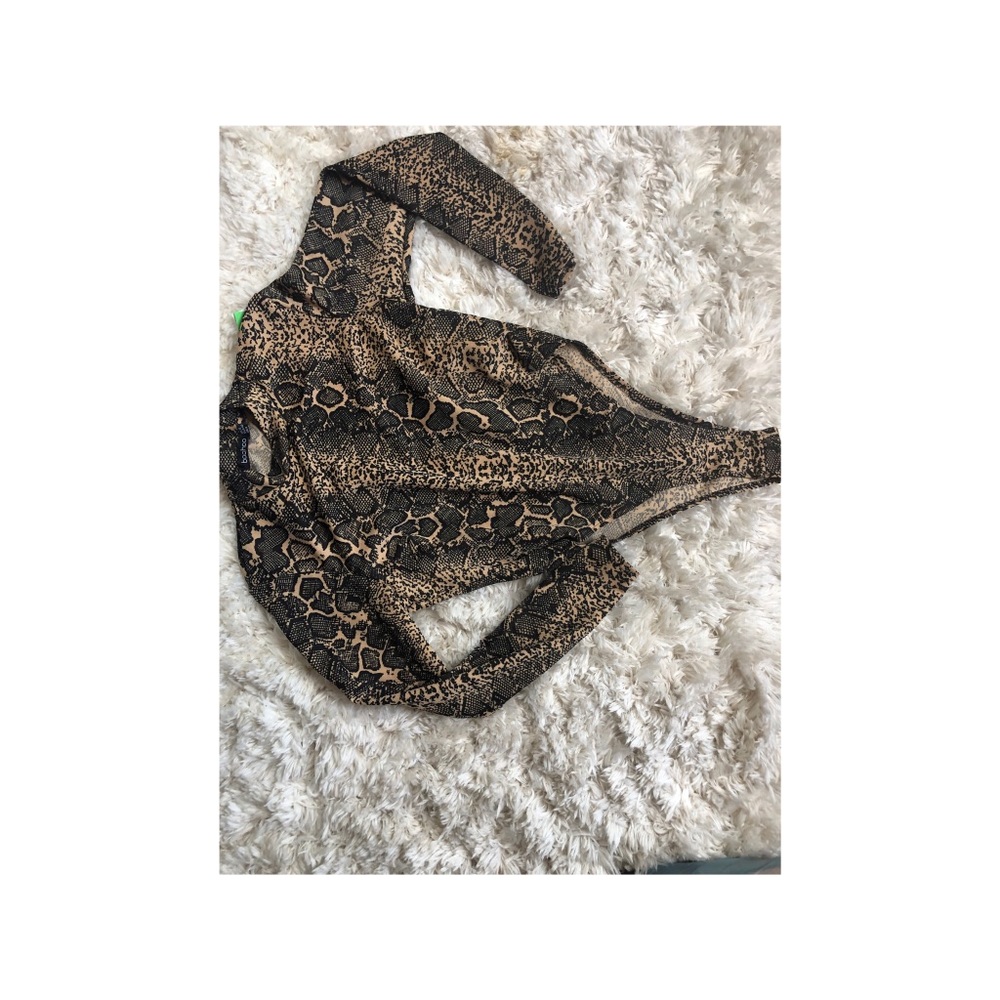Snakeskin body suit